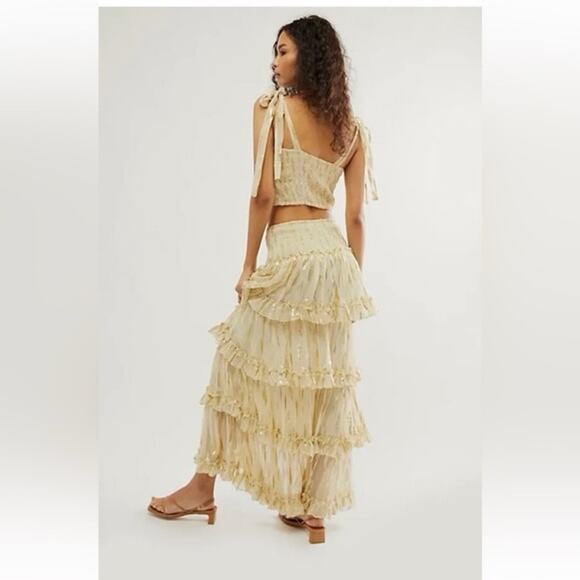 Jen’s Pirate Booty x Free People Solar Maxi Skirt in Full Moon Medium NWOT - Picture 4 of 6